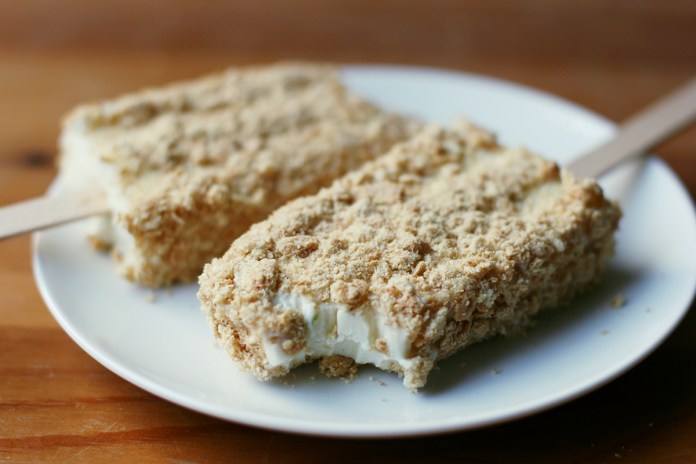 Key lime pie popsicles