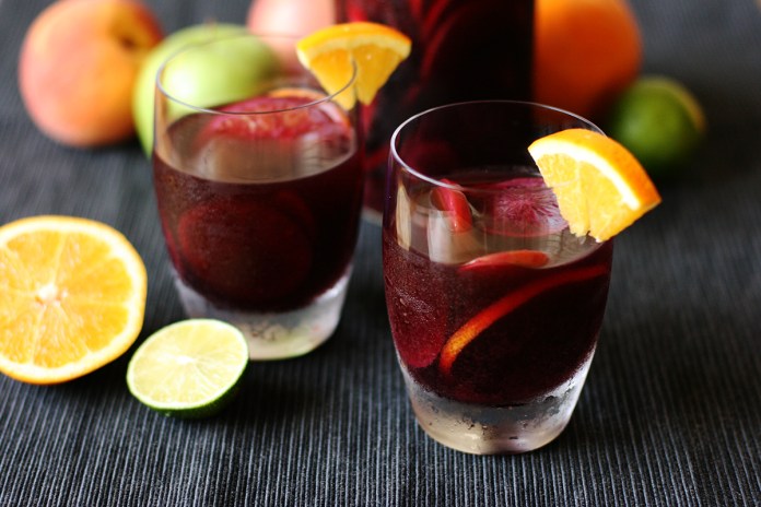 Red wine sangria (or make it virgin)